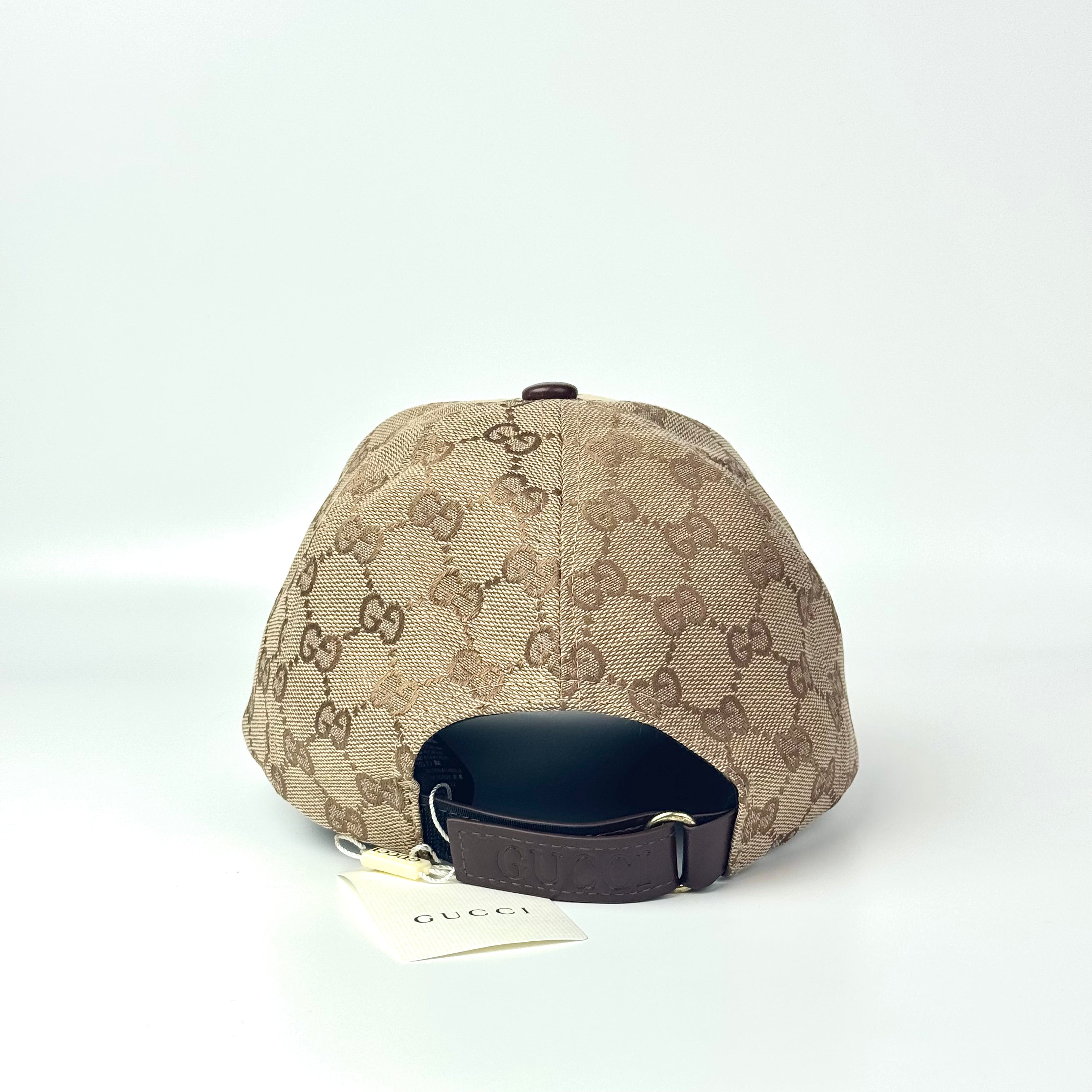GCCI Brown Leather Visor Cap