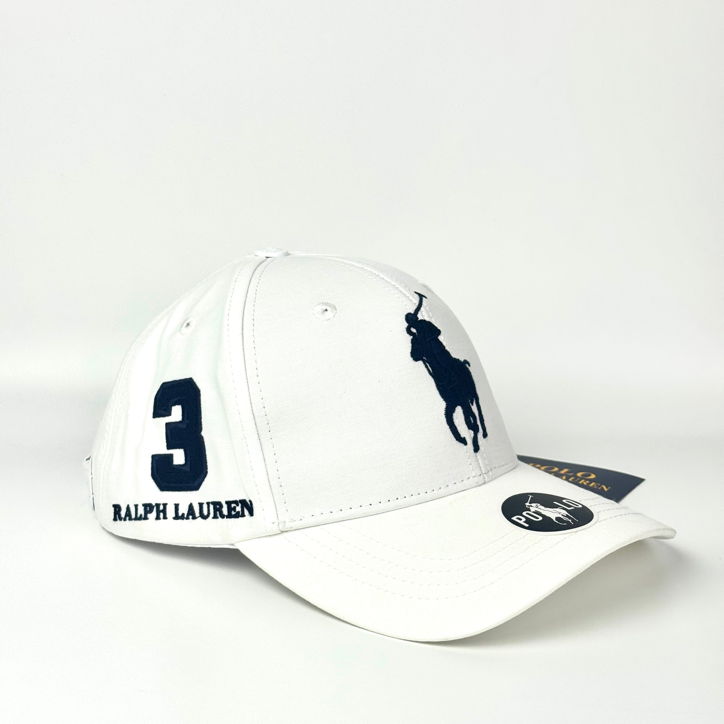 RL Polo 3 White Cap