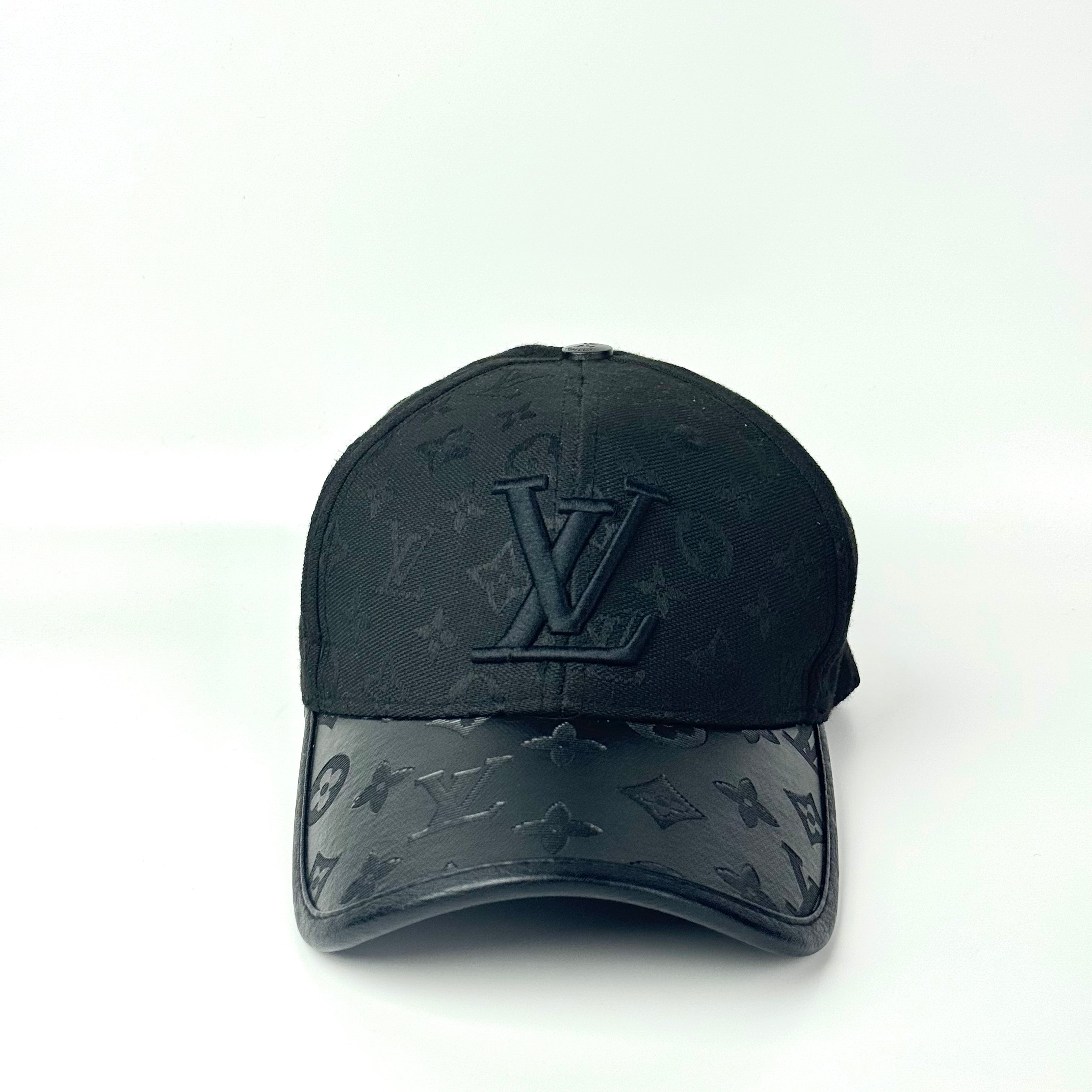 L V Black all over printed Cap