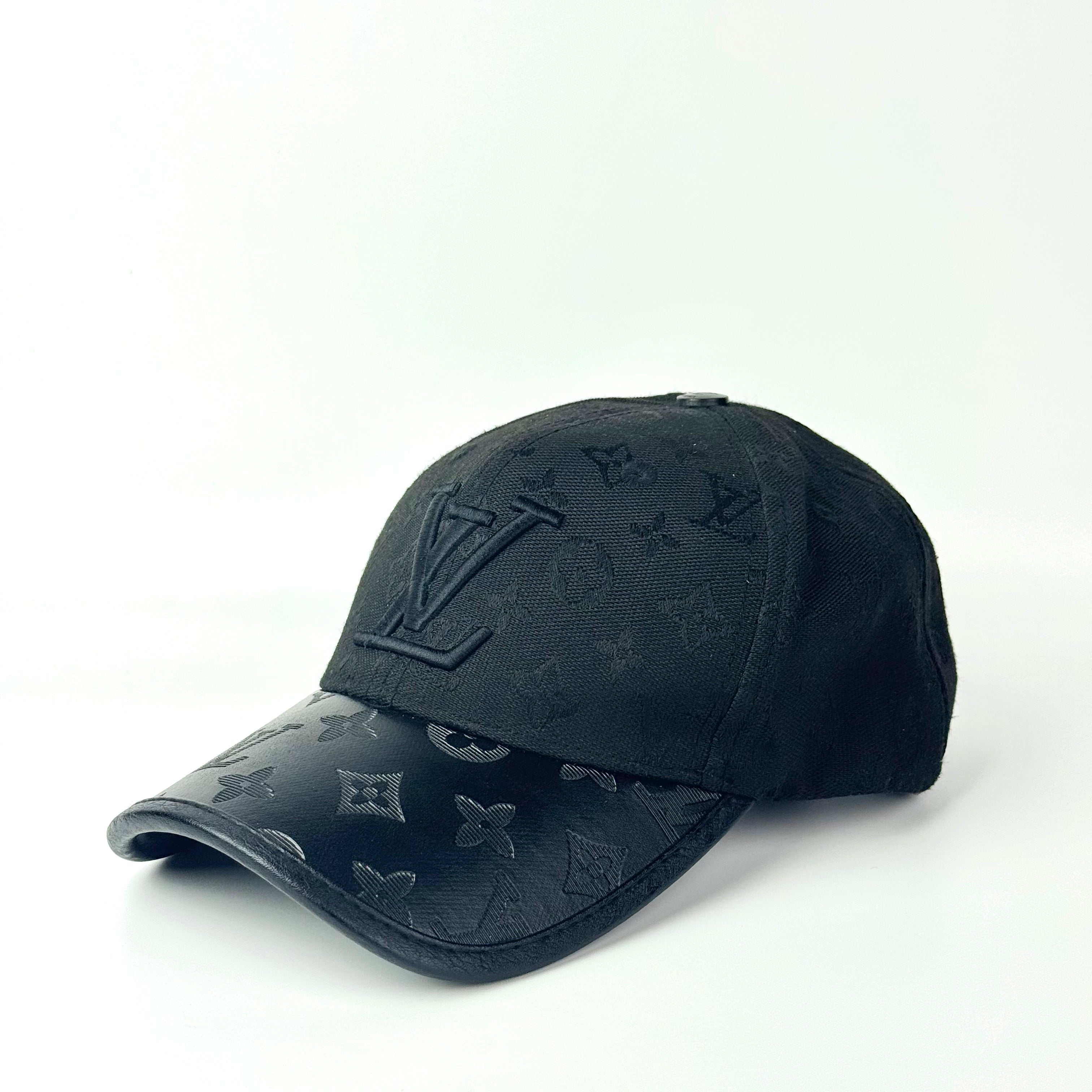 L V Black all over printed Cap